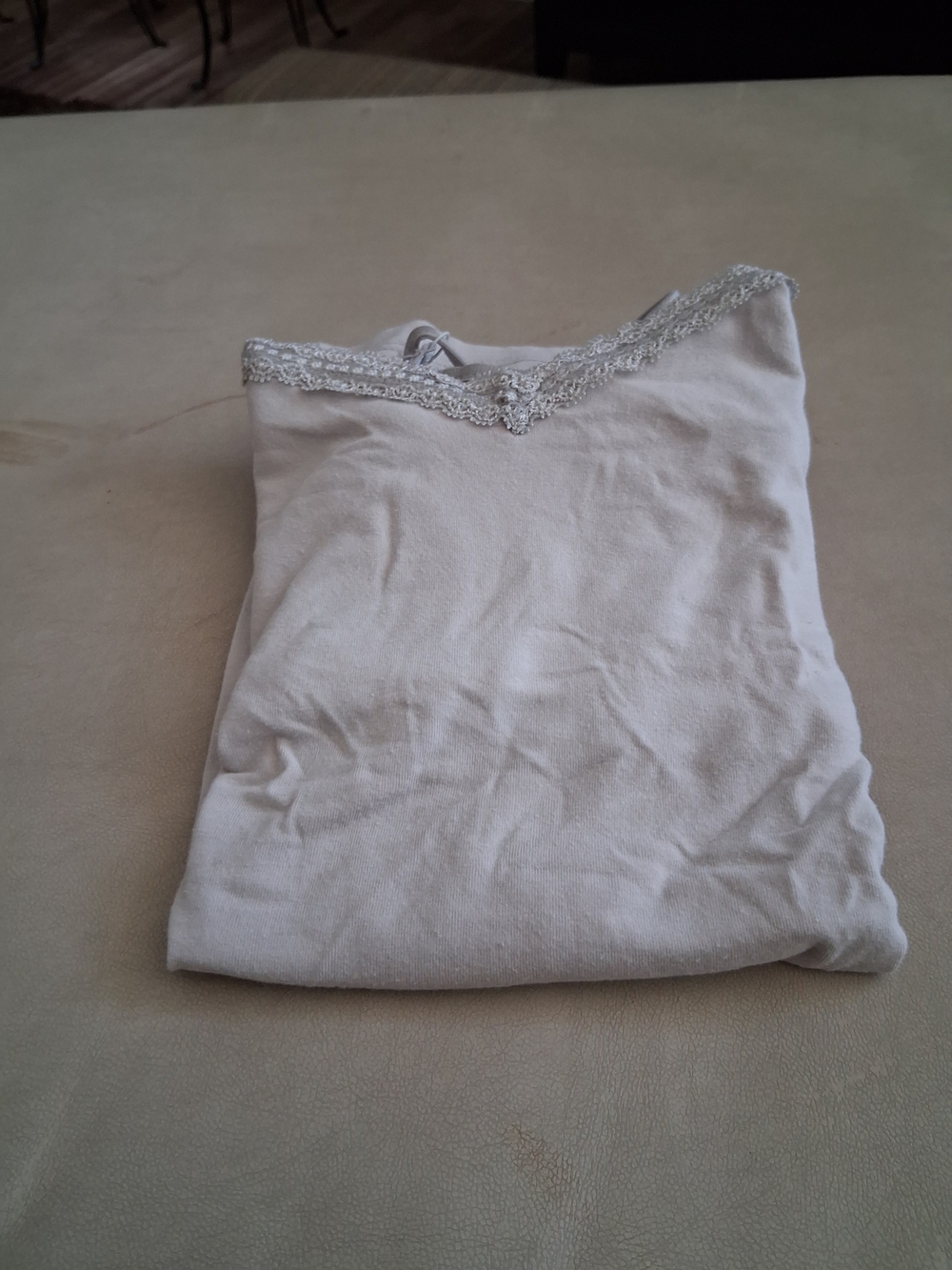 Women's Lace-Trim Chemise Slip - Cream